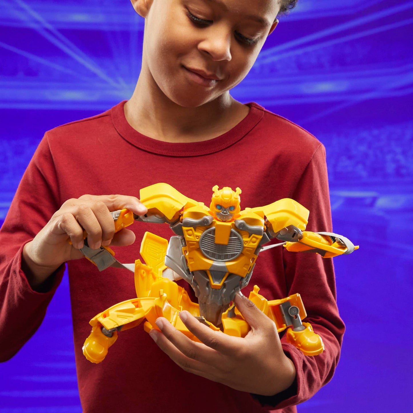 Transformers One Bumblebee B-127 9.8-Inch 2-in-1 Figure Converts to Mask | Interactive Toy