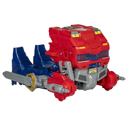 Transformers One Power Flip Optimus Prime (Orion Pax) – 4 Modes, 10-Inch Interactive Figure with Lights & Sounds