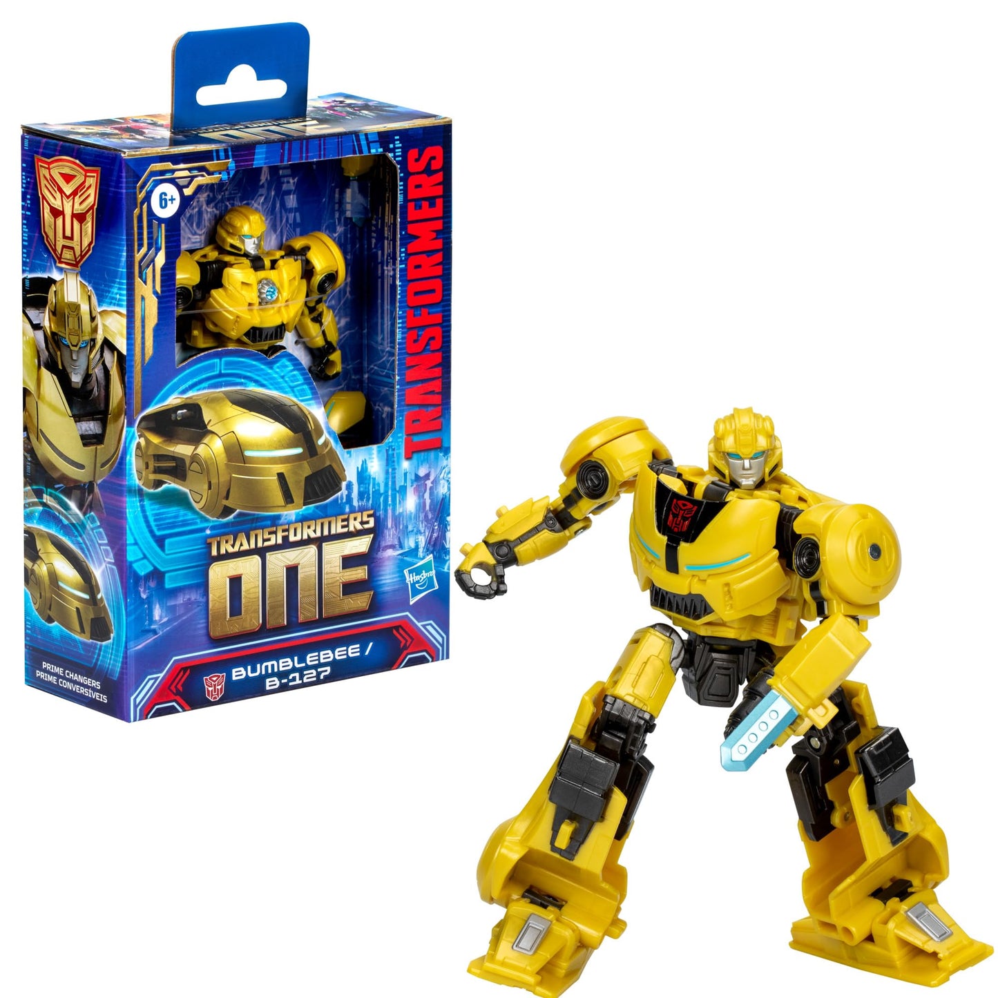 Transformers One Prime Changer Bumblebee B-127 5-Inch Action Figure | 2-in-1 Robot to Car