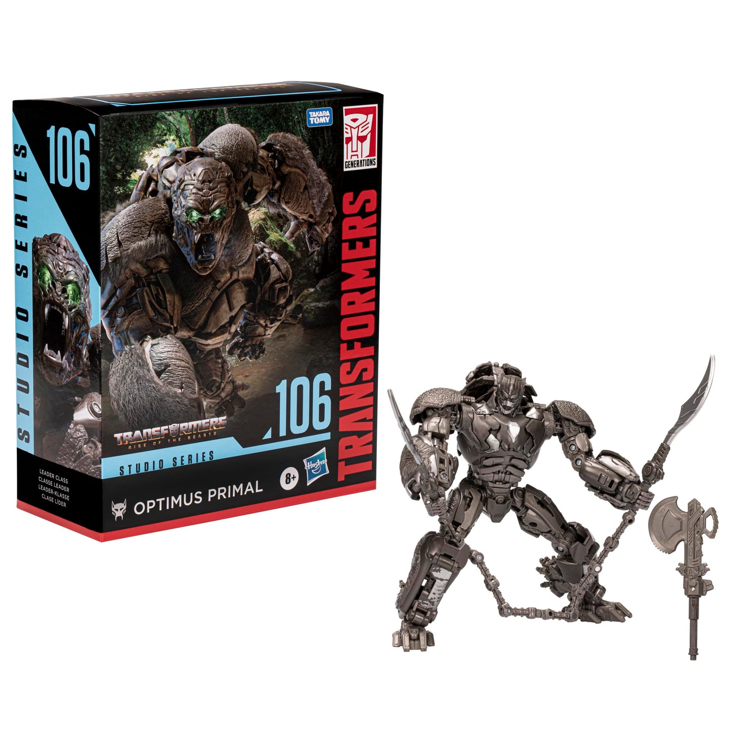 Transformers Studio Series Leader Optimus Primal Toy – 8.5-Inch Action Figure | Rise of the Beasts