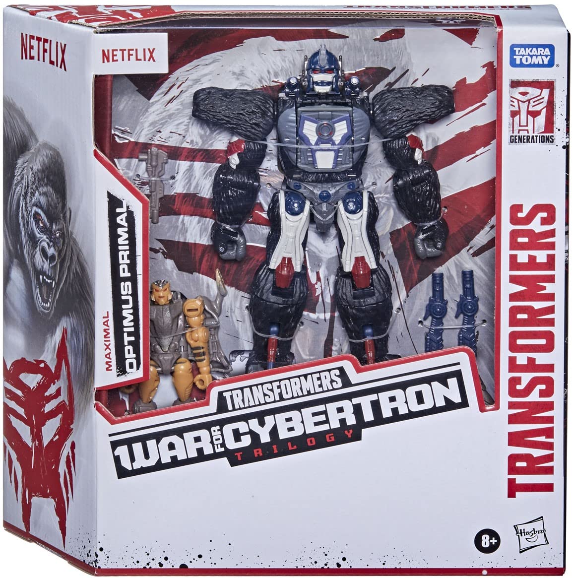 Transformers War for Cybertron: Optimus Primal & Rattrap Voyager + Core Class Figures
