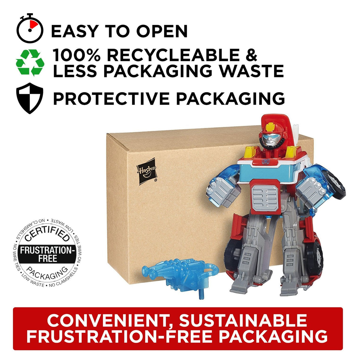 Transformers Playskool Heroes Rescue Bots Energize Heatwave Fire-Bot – 2-in-1 Rescue Toy (Ages 3+)
