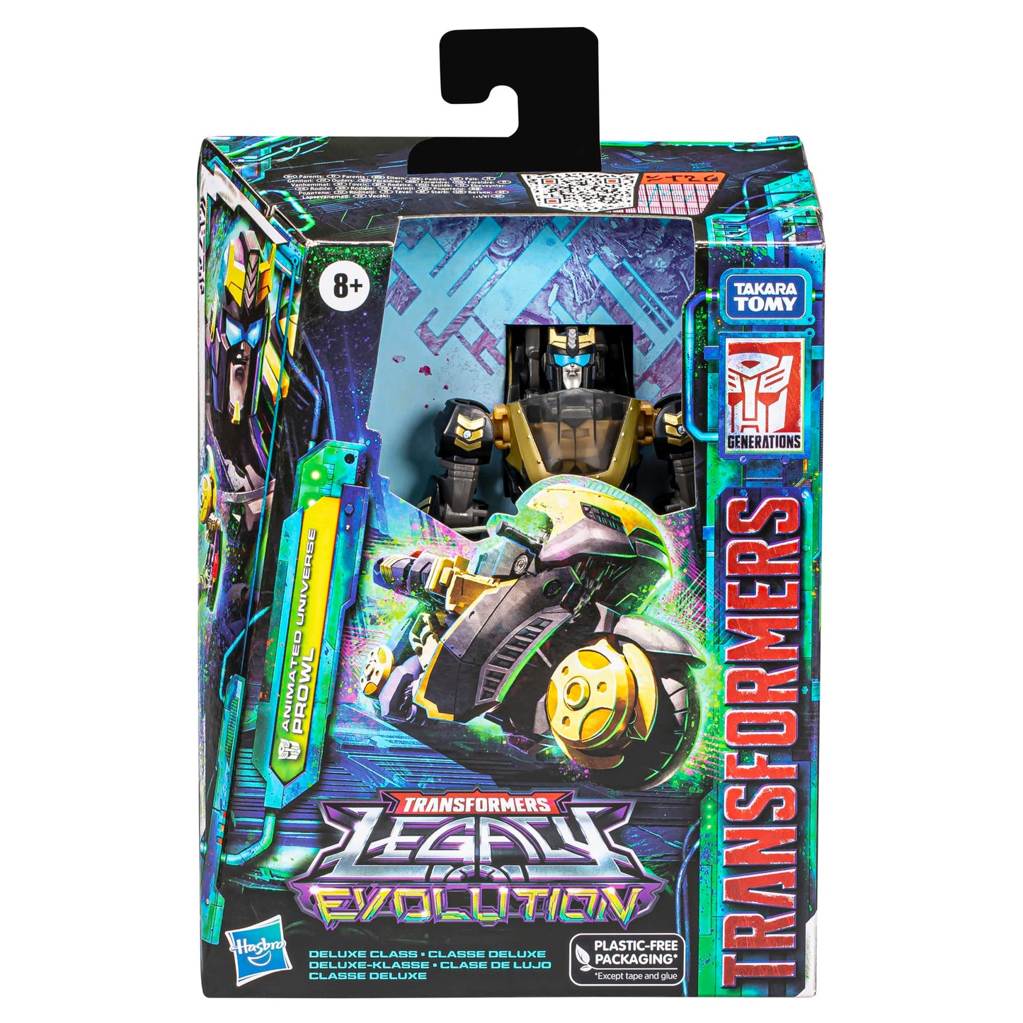 Transformers Legacy Evolution Deluxe Animated Universe Prowl Toy – 5.5-Inch Action Figure