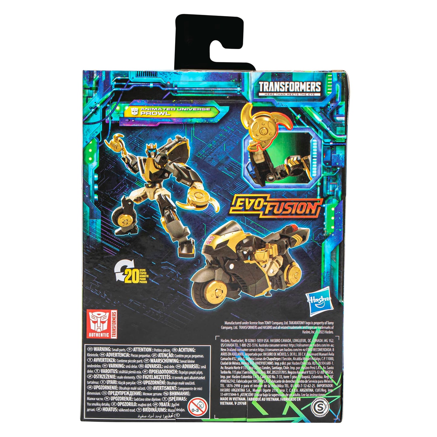 Transformers Legacy Evolution Deluxe Animated Universe Prowl Toy – 5.5-Inch Action Figure
