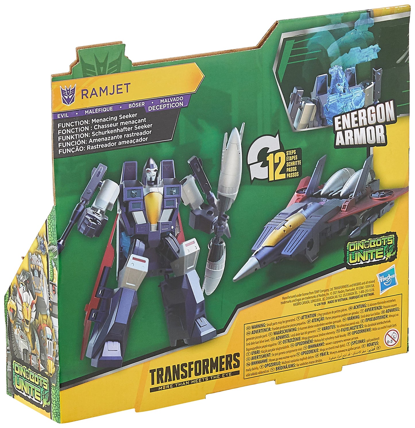 Transformers Bumblebee Cyberverse Adventures Ramjet Ultra Class Figure with Energon Armor – 6.75 inch