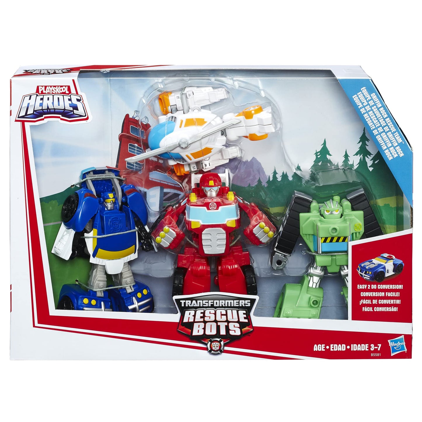 Transformers Rescue Bots Griffin Rock Team 4-Pack – Amazon Exclusive Action Figures