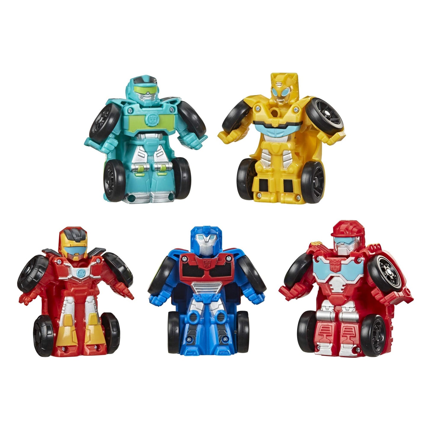Transformers Rescue Bots Academy Mini Bot Racers 5-Pack – 2-Inch Converting Robots (Amazon Exclusive)