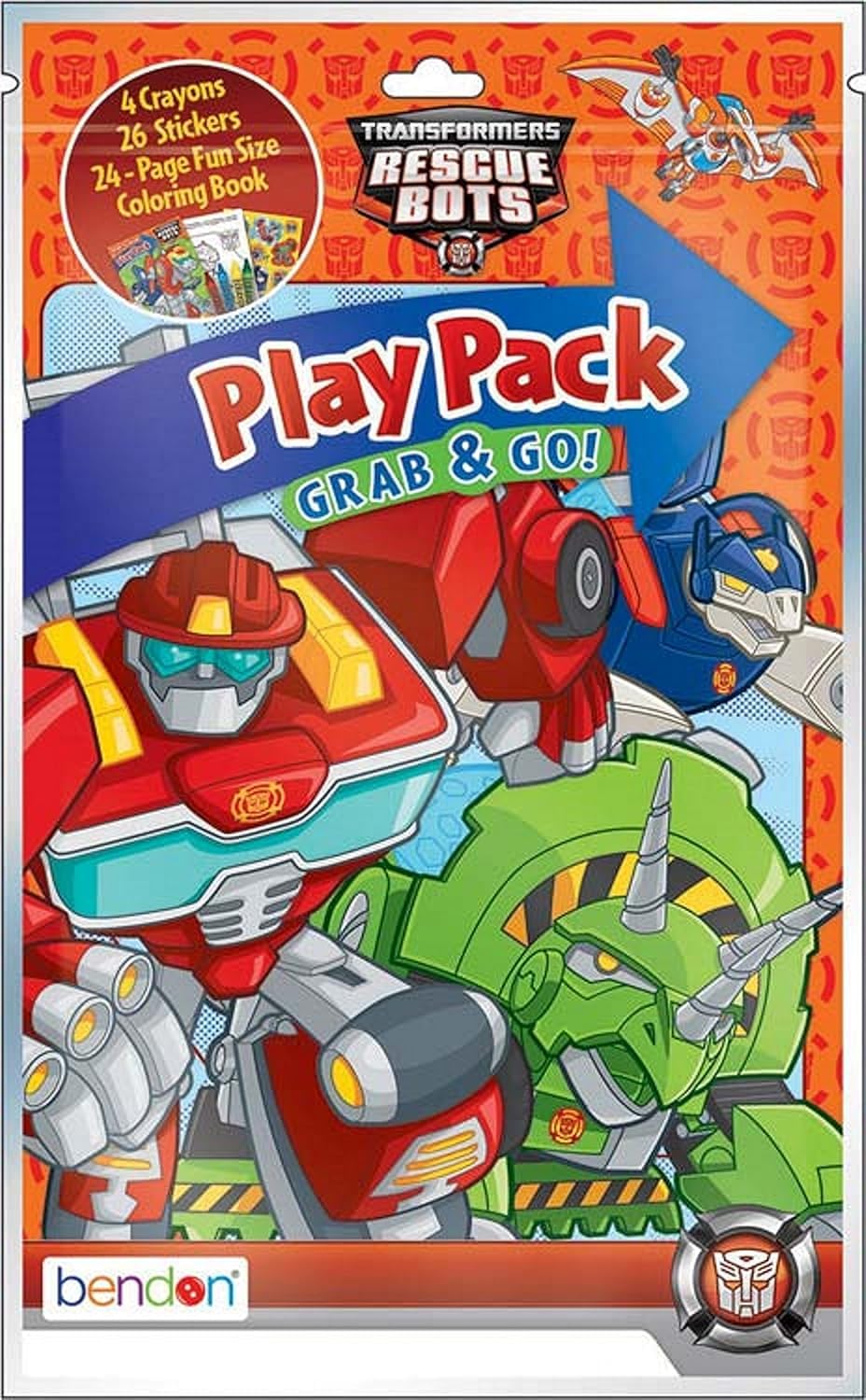 Transformers Rescue Bots Coloring & Activity Super Set – 2 Activity Books, Stickers & Door Hanger
