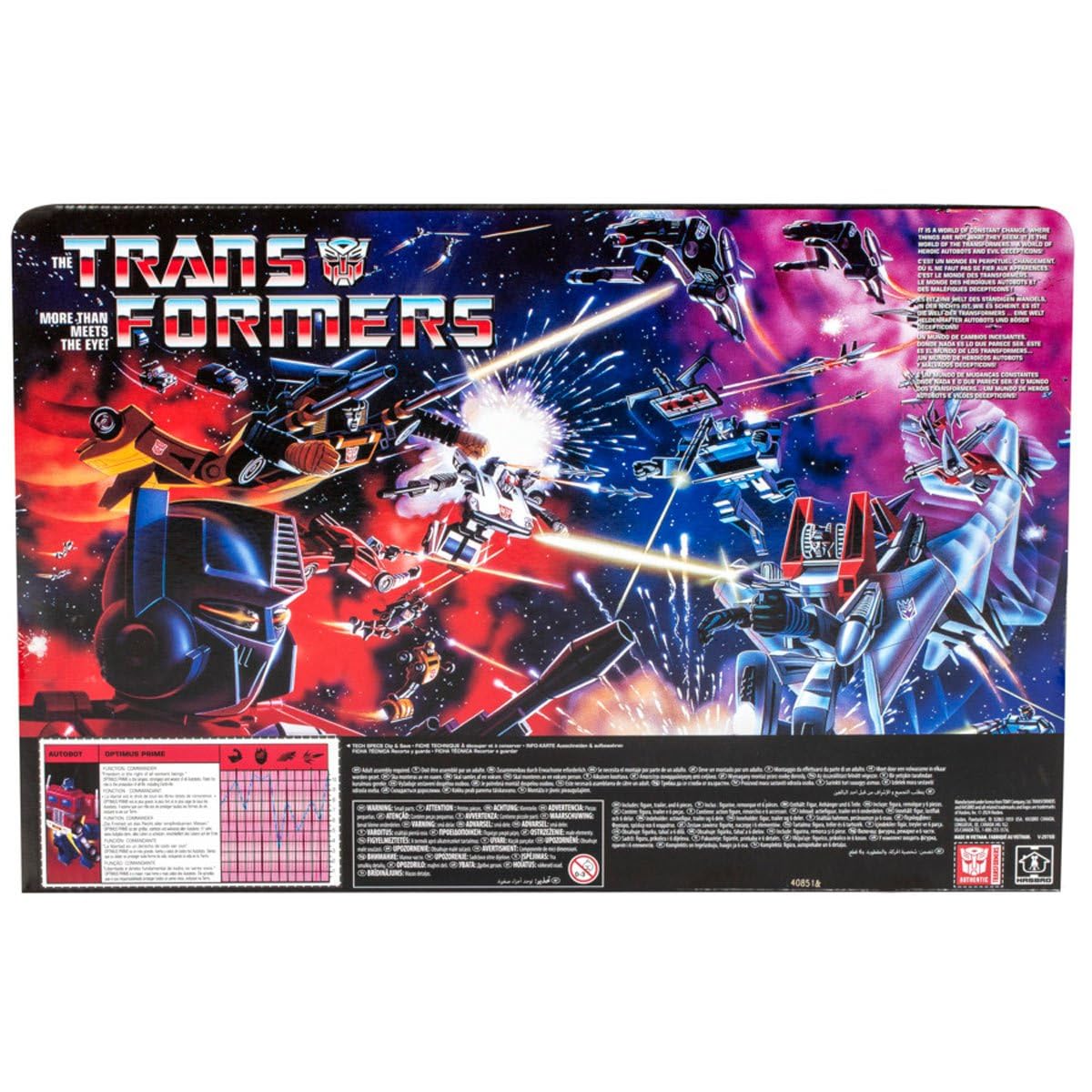 Transformers Retro G1 Optimus Prime Toy – 6.2-Inch Classic Action Figure for Ages 8+