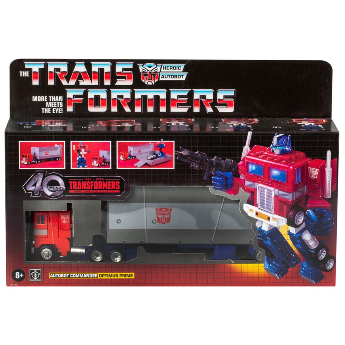 Transformers Retro G1 Optimus Prime Toy – 6.2-Inch Classic Action Figure for Ages 8+