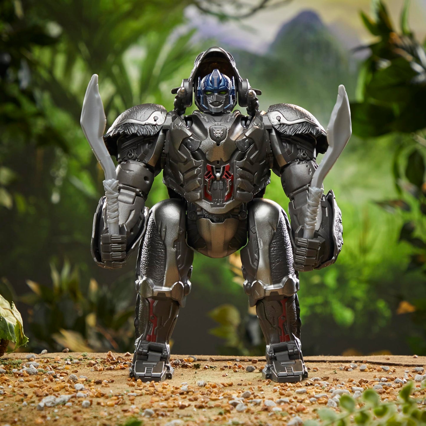 Transformers Rise of the Beasts Optimus Primal Animatronic Toy — 12.5-Inch, Voice-Activated Conversion