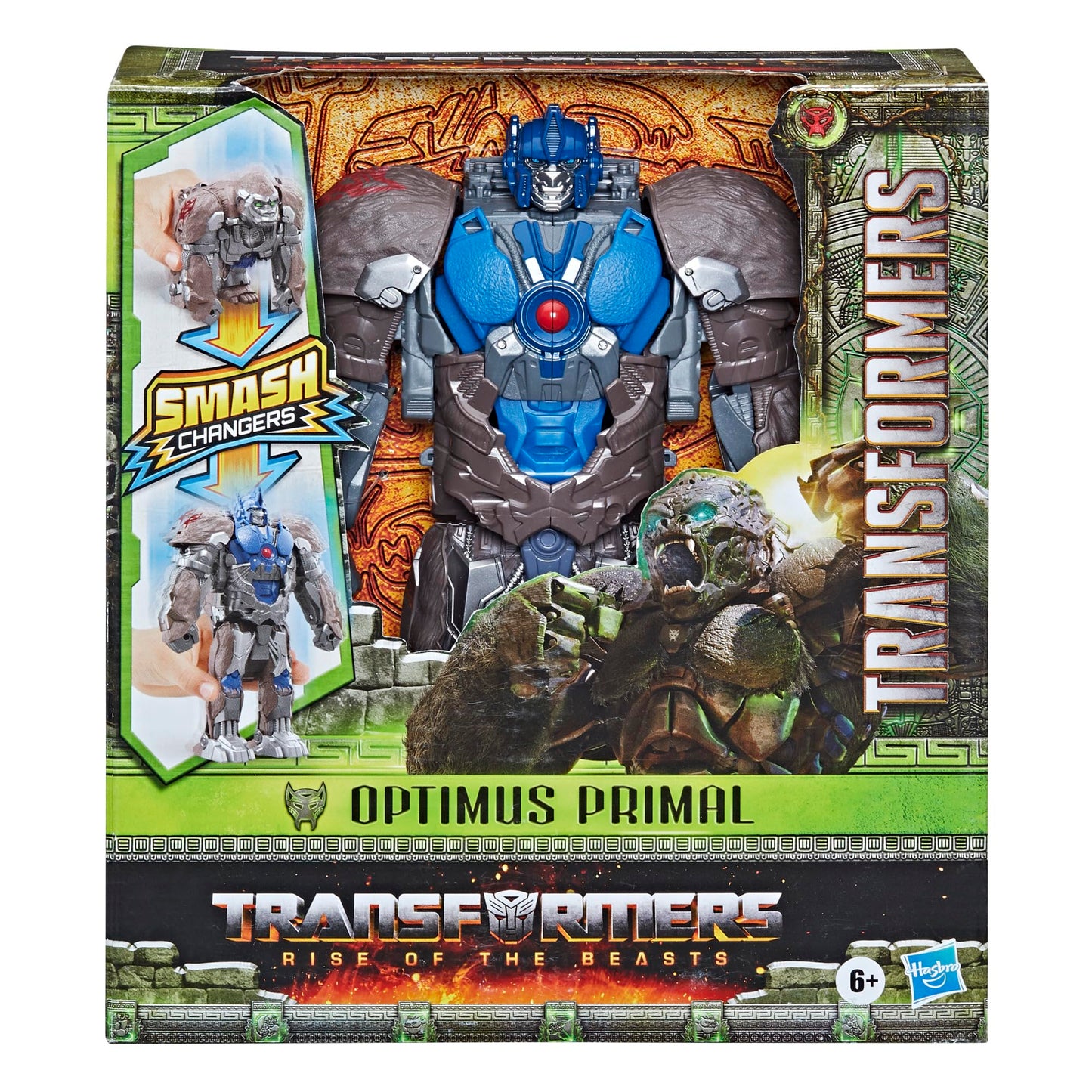 Transformers Rise of the Beasts Smash Changers: Optimus Primal 9-Inch Action Figure
