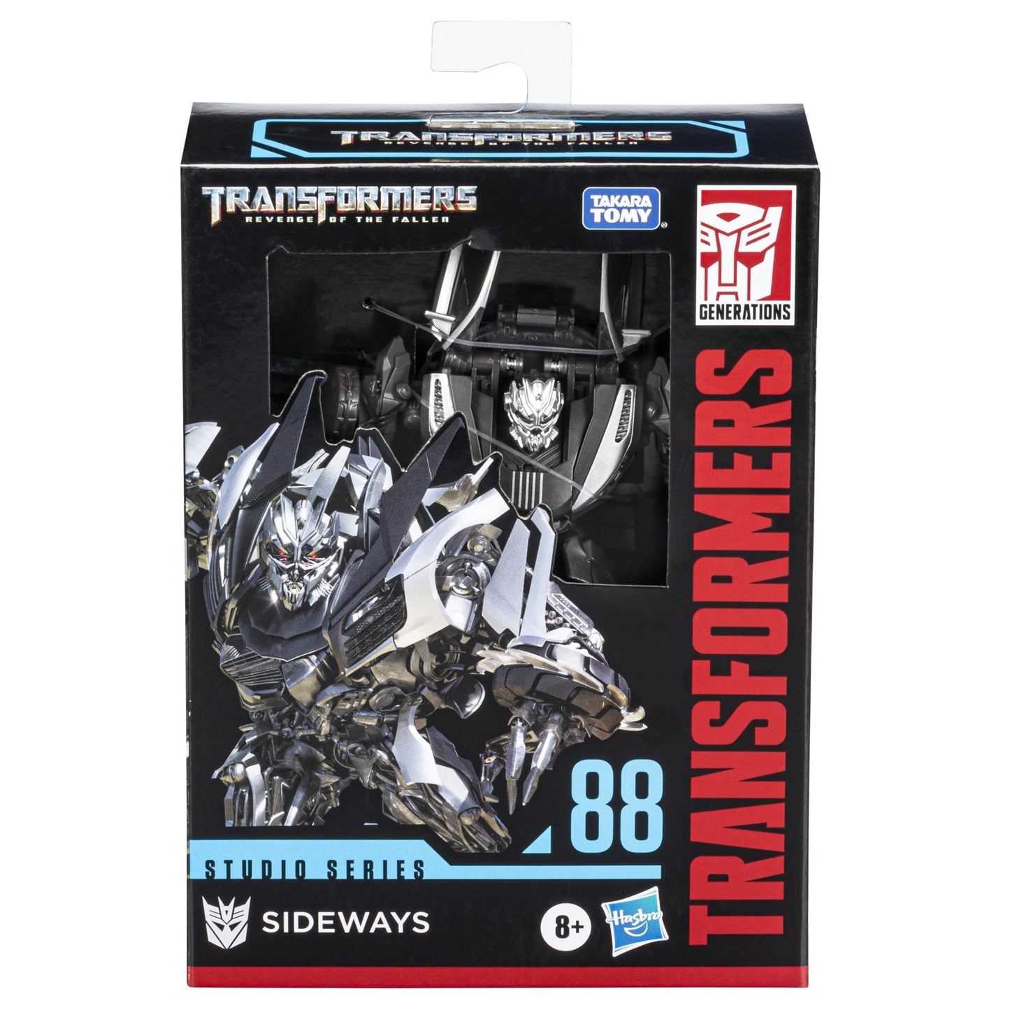 Transformers Studio Series 88 Sideways Deluxe Class Figure – 4.5-Inch, Shanghai Pursuit Scene