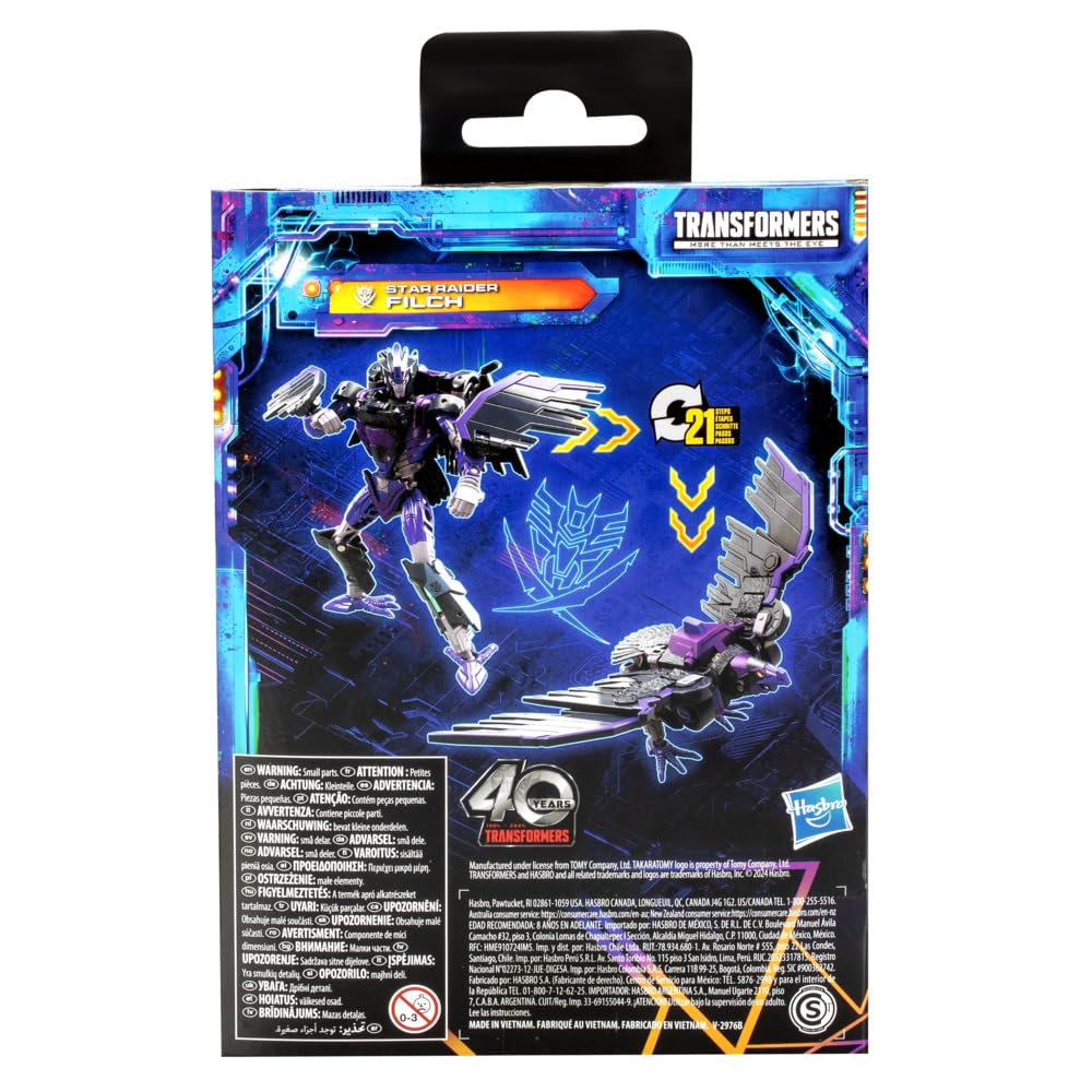 Transformers Legacy United Star Raider Filch – 5.5-Inch Robot-to-Bird Figure (21 Steps)