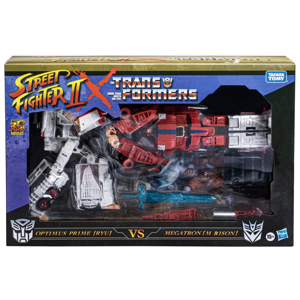 Transformers Collaborative: Street Fighter II Mash-Up – Optimus Prime [Ryu] vs Megatron [M. Bison]