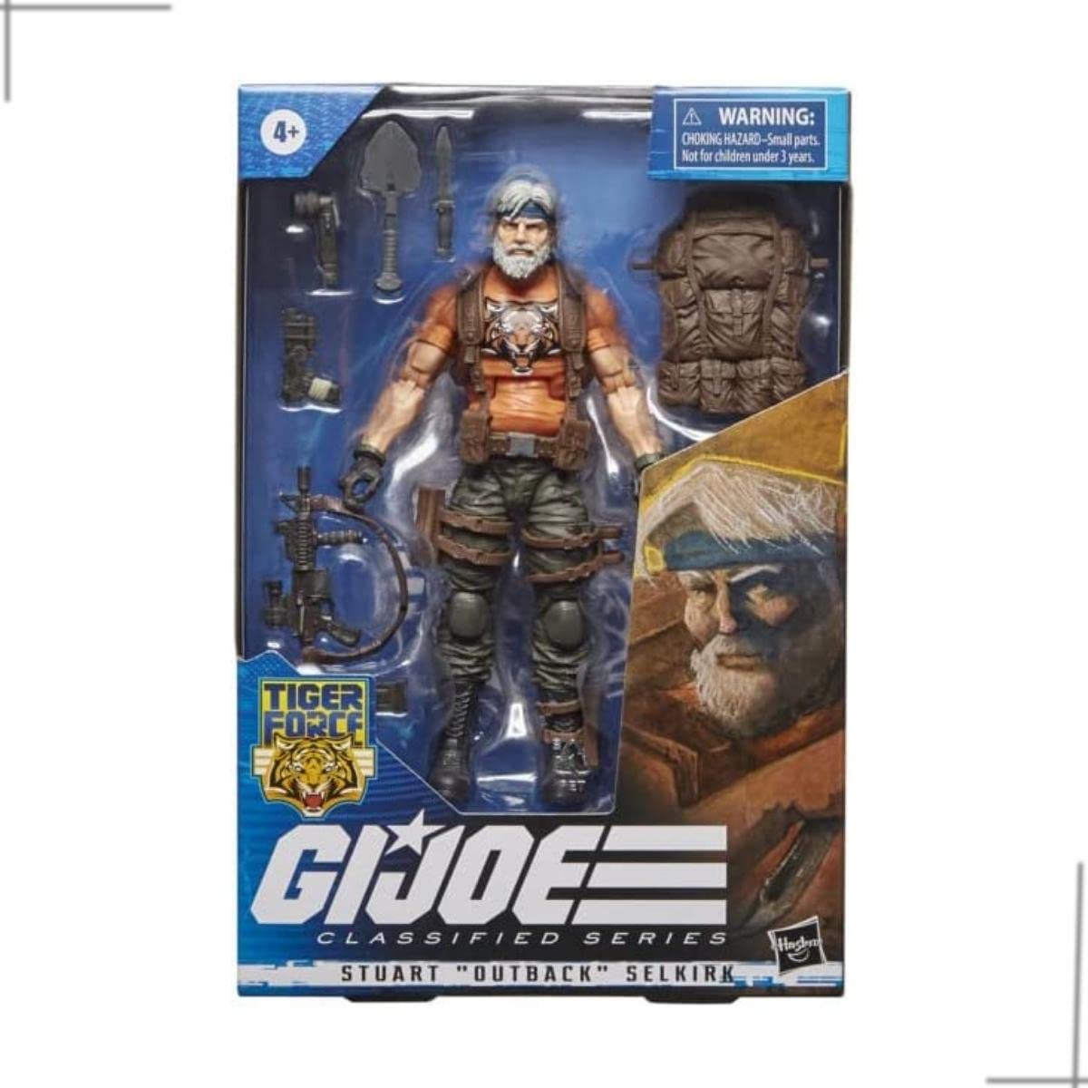 Transformers GI Joe Classified 6-Inch Tiger Force Stuart Outback Selkirk Figure — Premium Poseability & 7 Accessories
