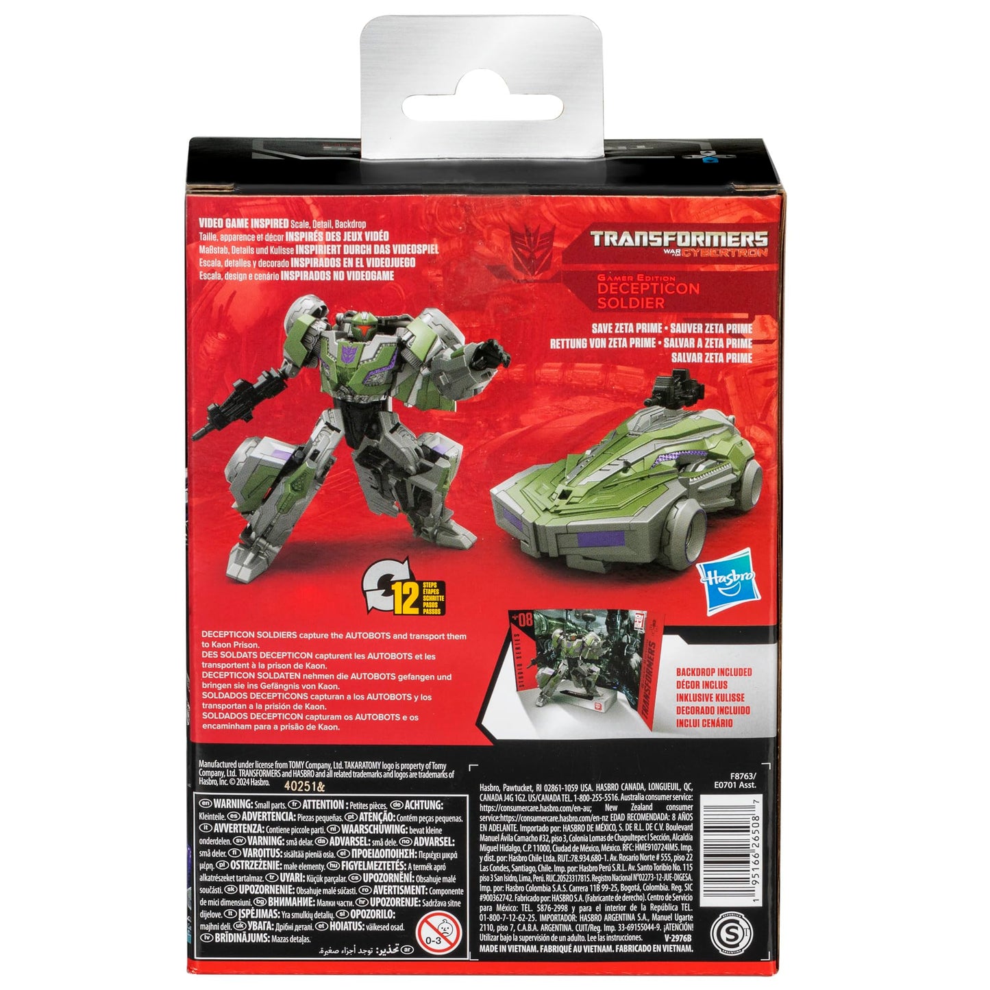 Transformers Studio Series Gamer Edition Decepticon Soldier Deluxe Figure – 4.5-inch, Dual Modes
