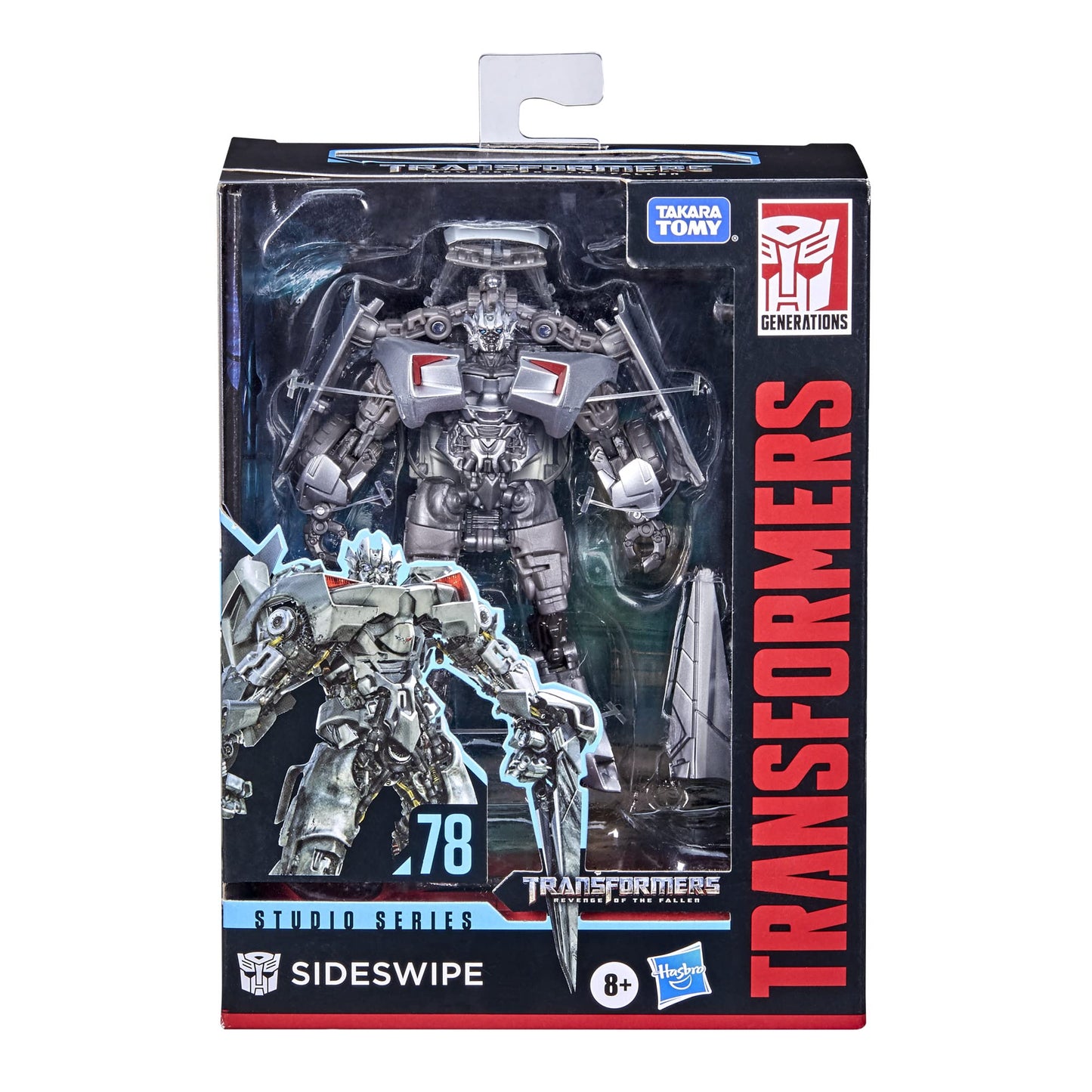 Transformers Studio Series 78 Deluxe Sideswipe Figure — 4.5-Inch Robot to Corvette Modes