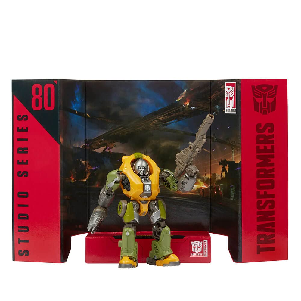 Transformers Studio Series 80 Deluxe Brawn Action Figure – 4.5-Inch, Bumblebee-Inspired