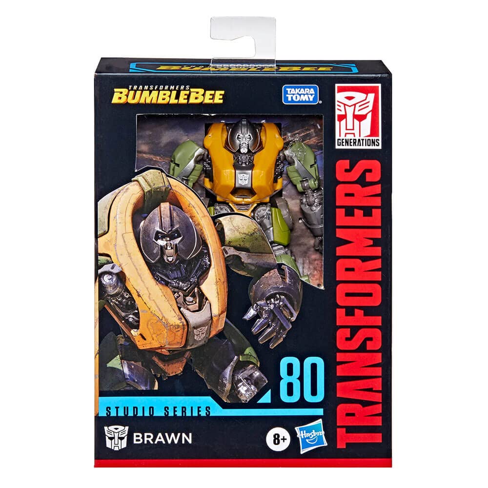 Transformers Studio Series 80 Deluxe Brawn Action Figure – 4.5-Inch, Bumblebee-Inspired