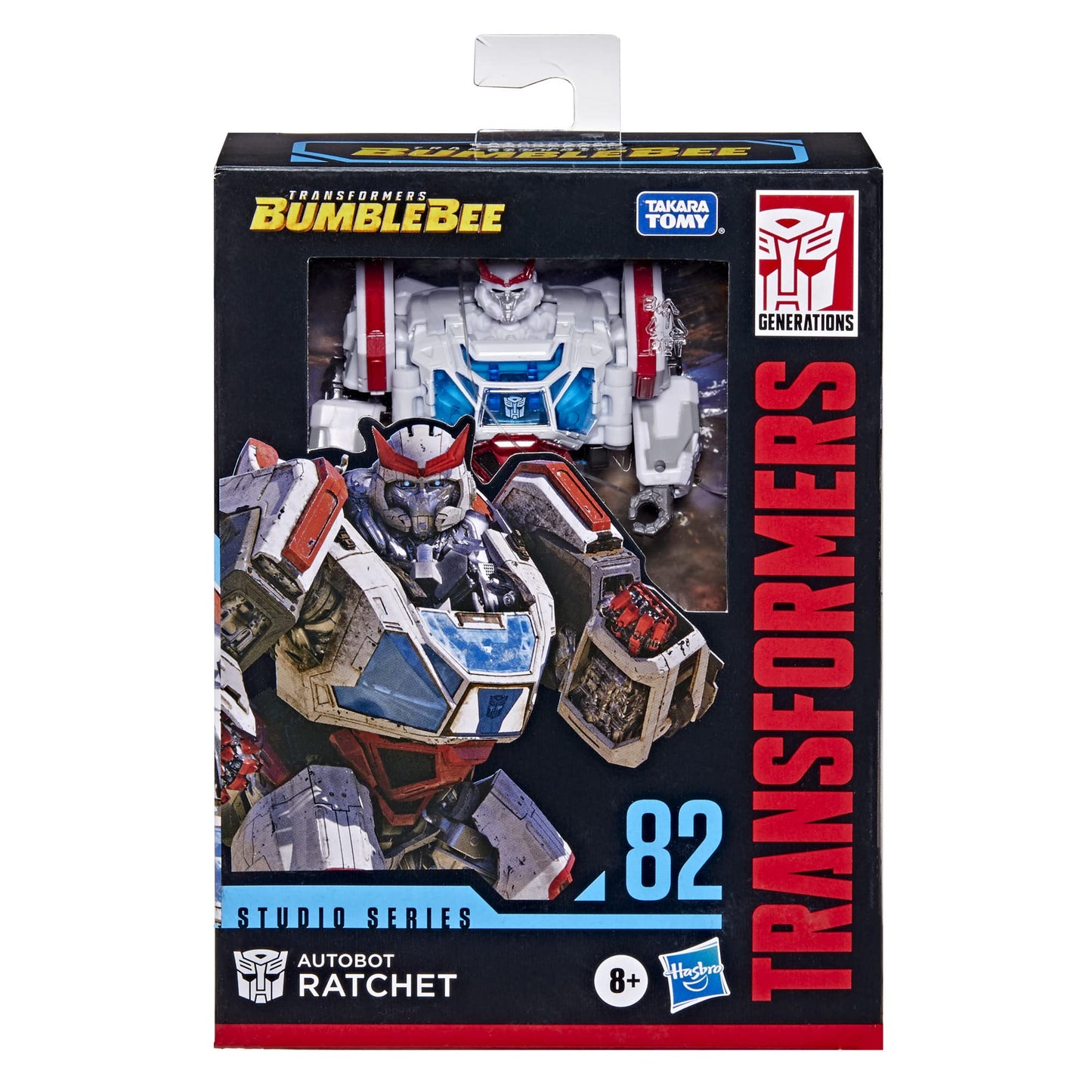 Transformers Studio Series 82 Deluxe Autobot Ratchet Action Figure – 4.5-Inch, Movie-Inspired