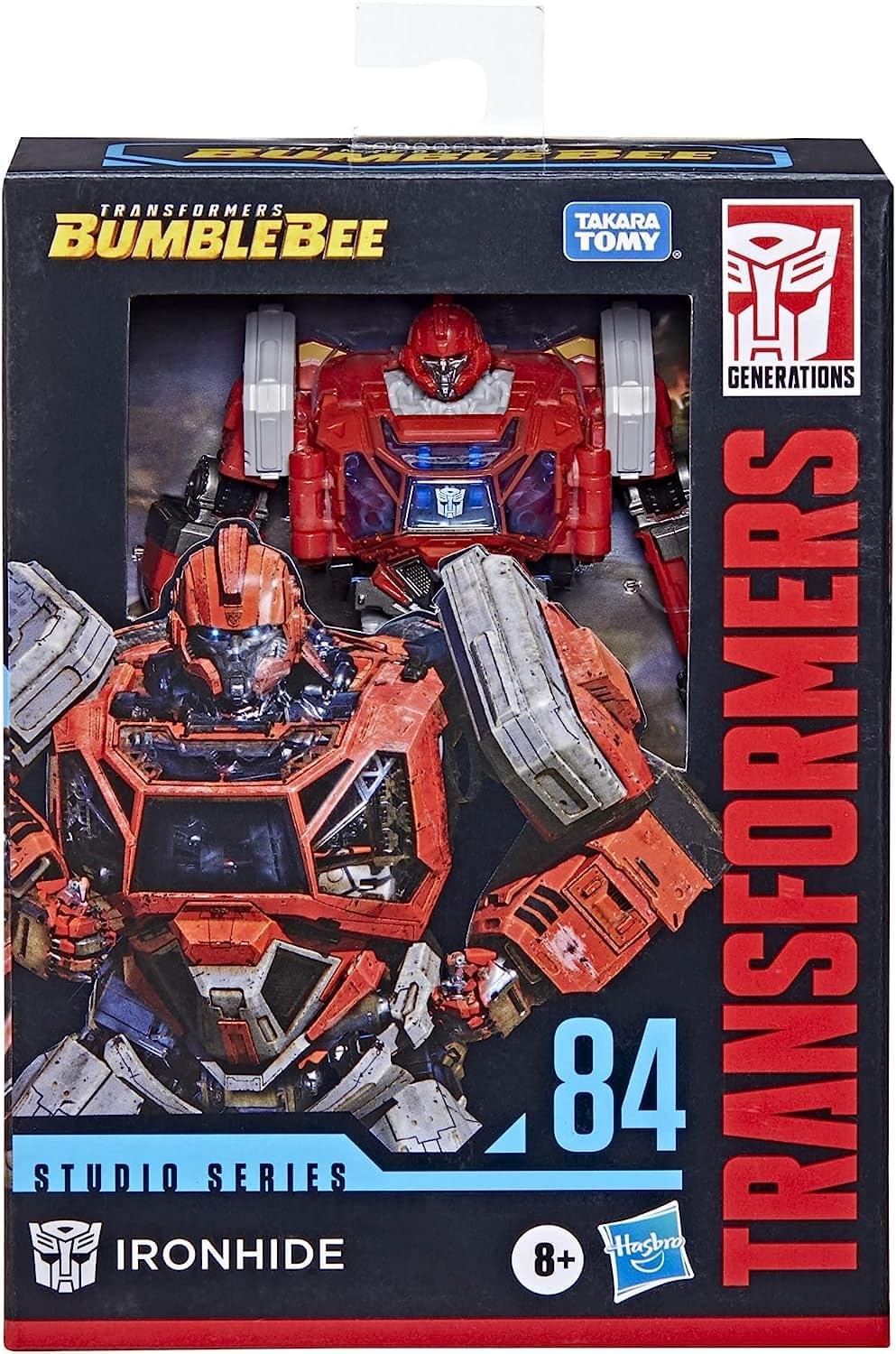 Transformers Studio Series 84 Deluxe Class Bumblebee Ironhide Action Figure – 4.5-Inch Scale for Ages 8+