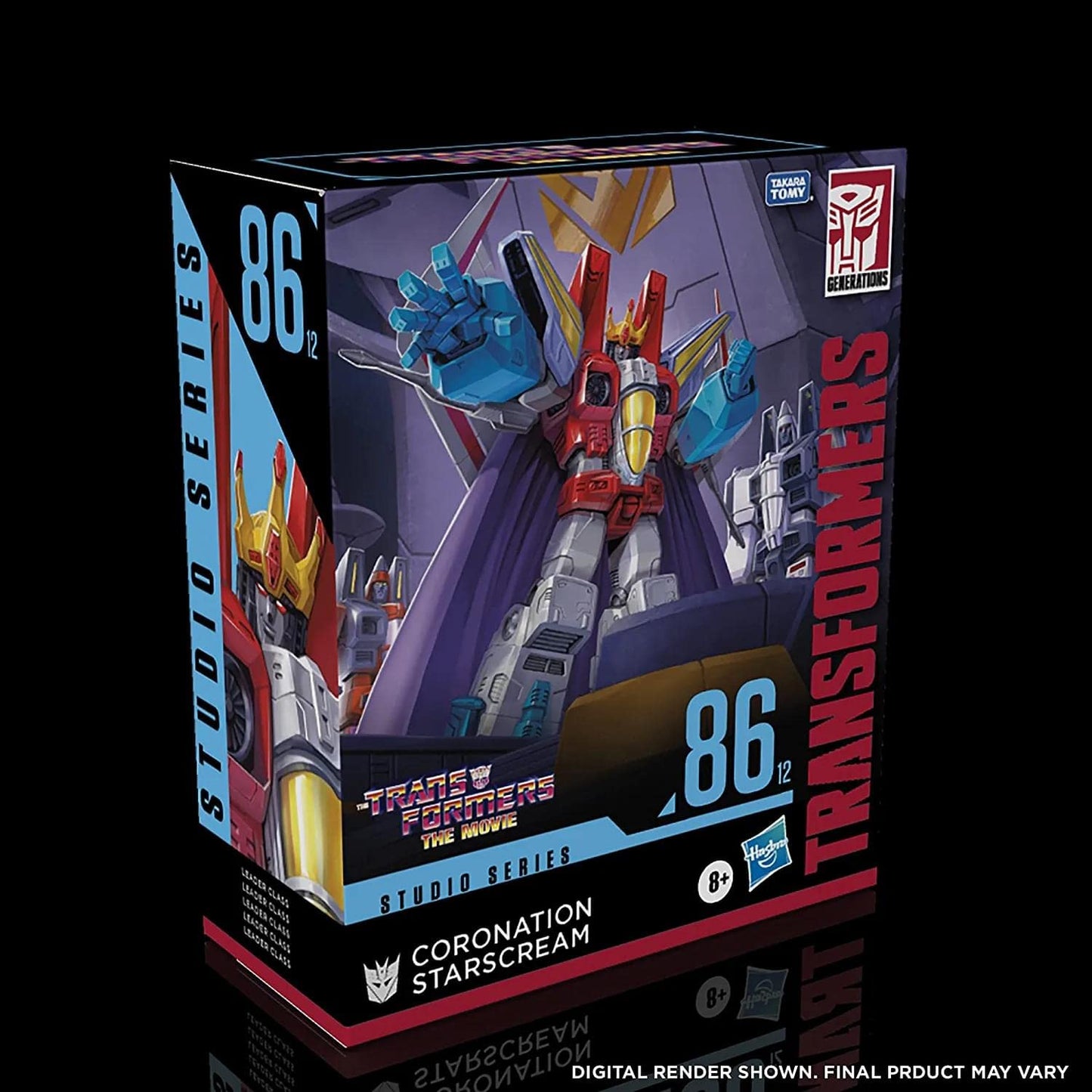 Transformers Studio Series 86-12 Leader Class Coronation Starscream – 8.5-Inch Action Figure