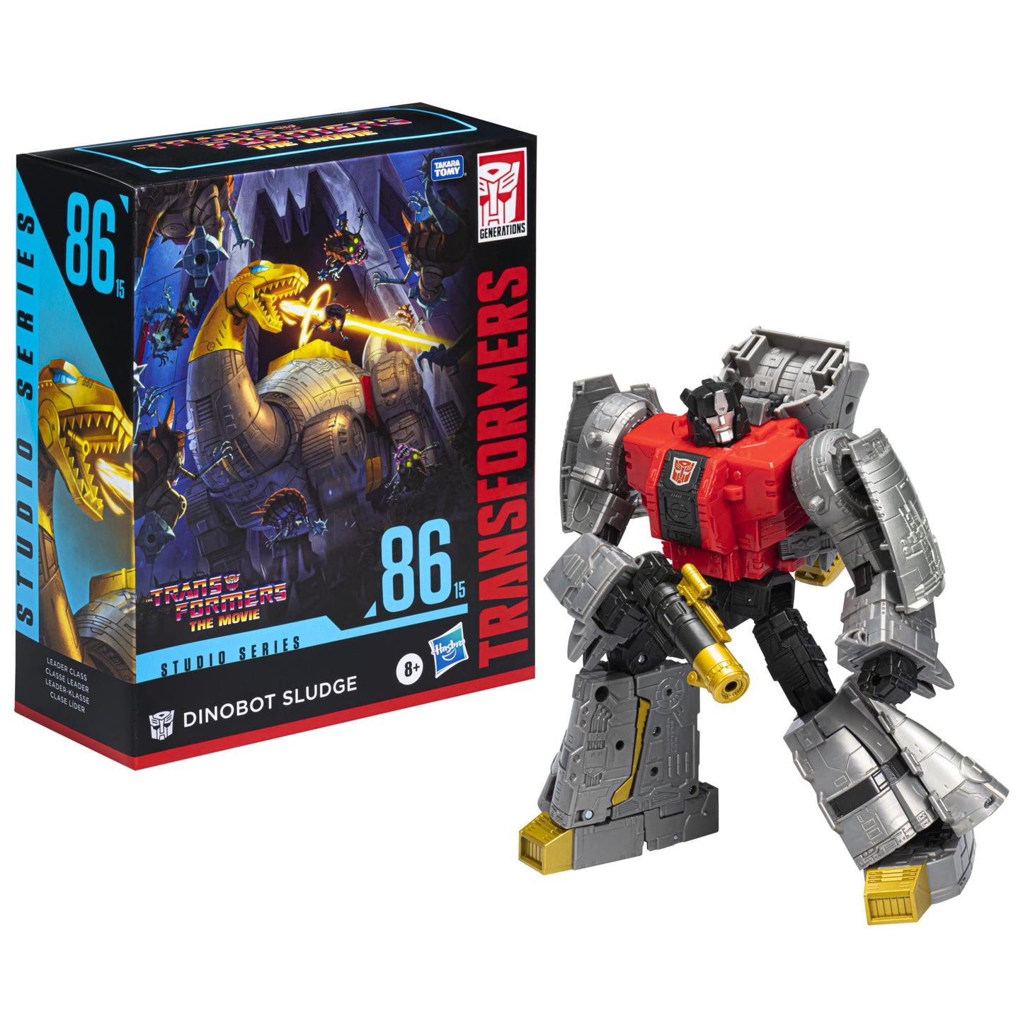 Transformers Studio Series 86-15 Leader Class Dinobot Sludge Figure – 8.5-Inch