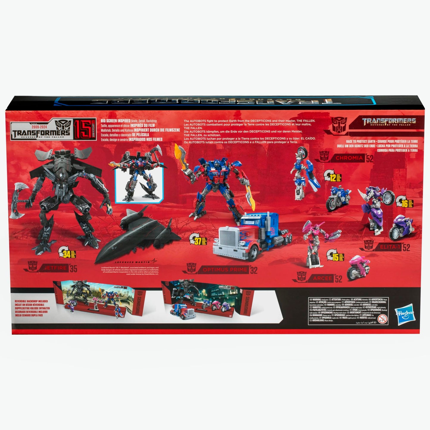Transformers Studio Series Revenge of the Fallen 15th Anniversary Autobot Multipack | Optimus Prime, Jetfire, Chromia, Elita-1, Arcee