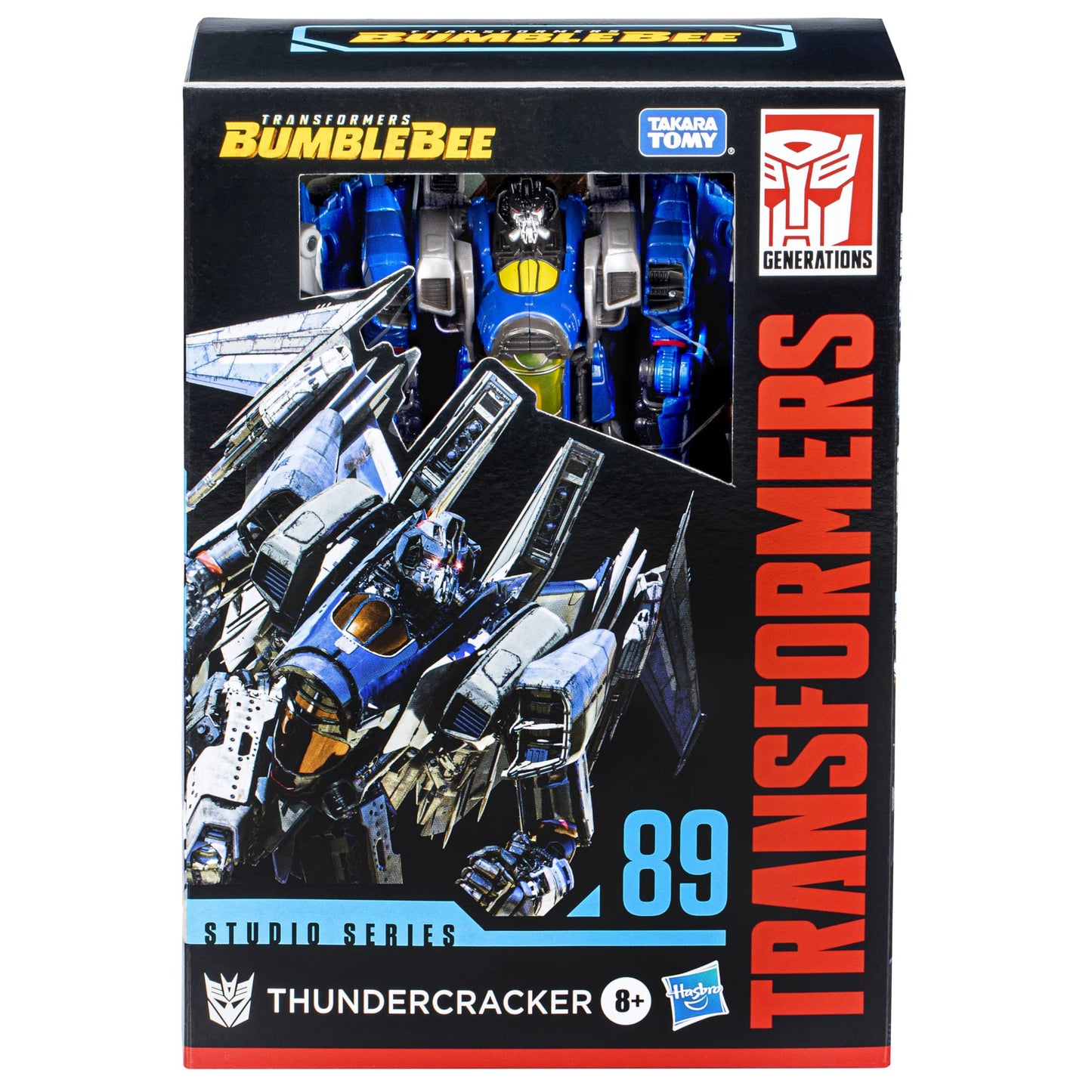 Transformers Studio Series 89 Thundercracker Voyager Figure – 6.5-Inch, Robot to Jet