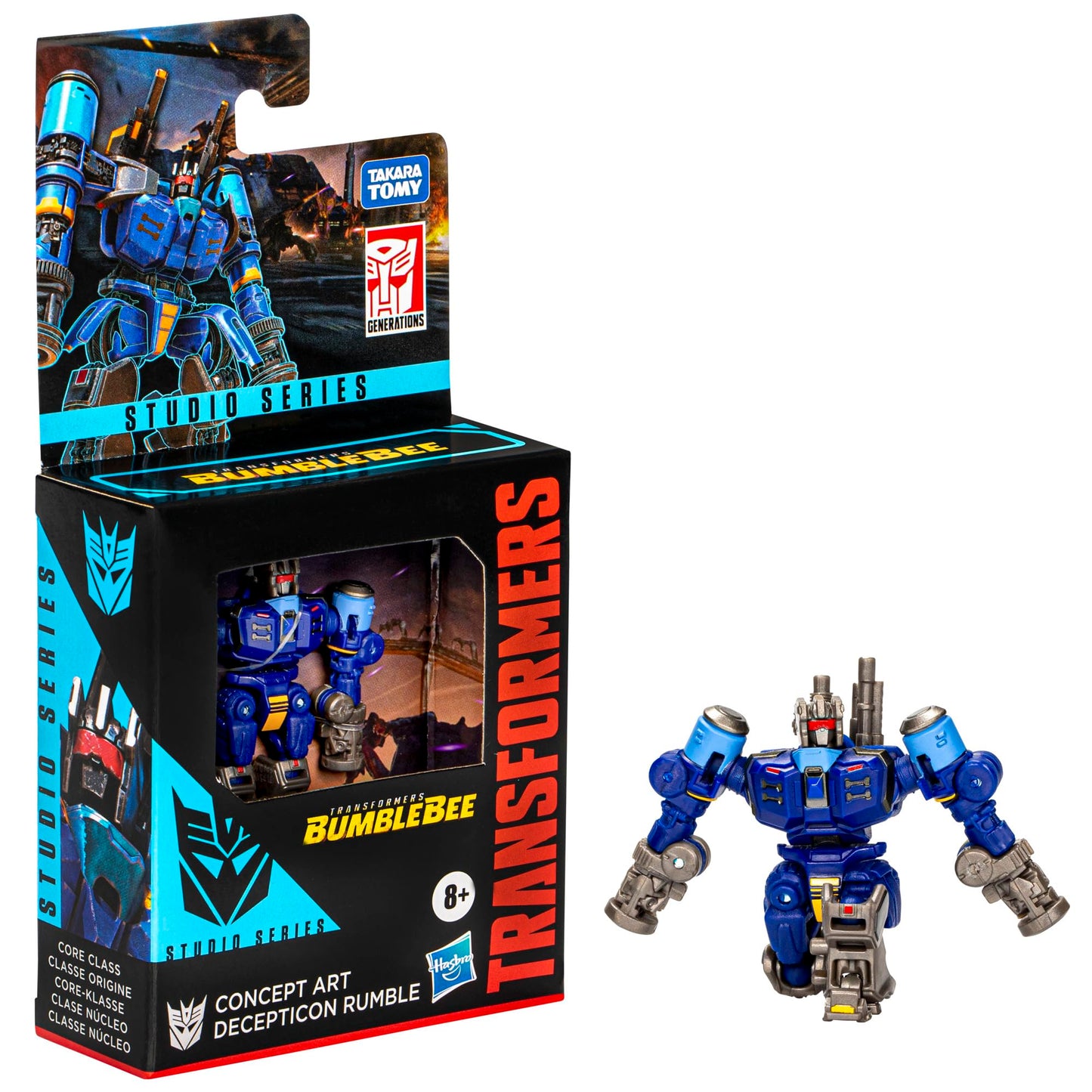 Transformers Studio Series Core Class Concept Art Decepticon Rumble – 3.5-Inch Action Figure