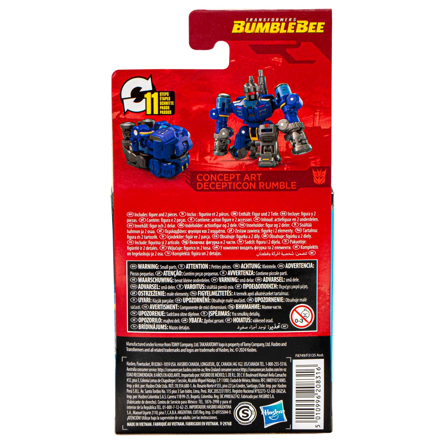 Transformers Studio Series Core Class Concept Art Decepticon Rumble – 3.5-Inch Action Figure