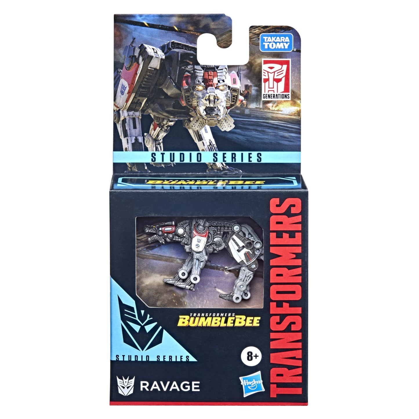 Transformers Studio Series Core Class Ravage Figure – 3.5-Inch, 11-Step Robot to Cassette