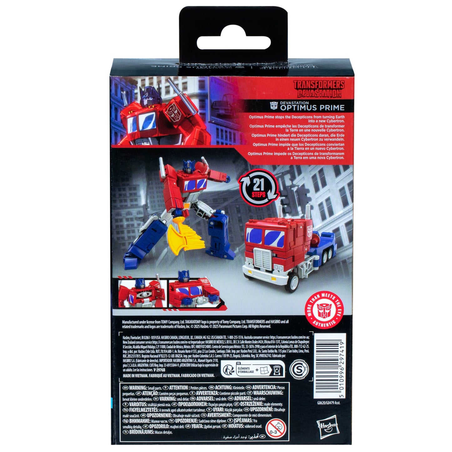 Transformers Studio Series Deluxe Class Devastation Optimus Prime – 4.5-inch Converting Action Figure