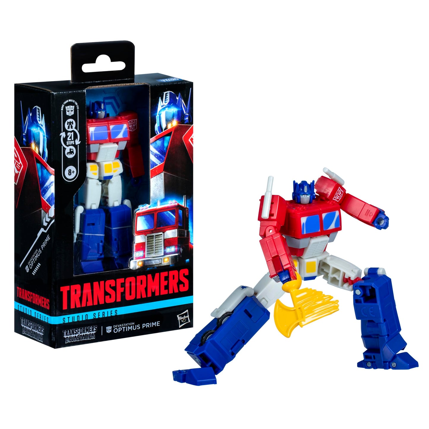 Transformers Studio Series Deluxe Class Devastation Optimus Prime – 4.5-inch Converting Action Figure