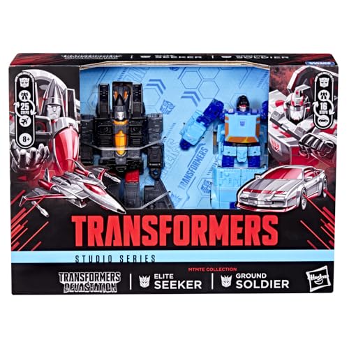 Transformers Studio Series MTMTE Ground Soldier & Elite Seeker 2-Pack – Devastation Game Edition (4.5" & 6.5")