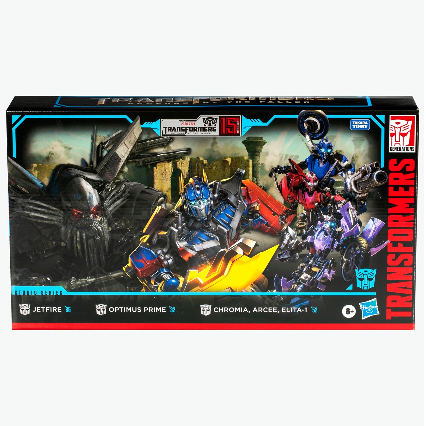 Transformers Studio Series Revenge of the Fallen 15th Anniversary Autobot Multipack | Optimus Prime, Jetfire, Chromia, Elita-1, Arcee