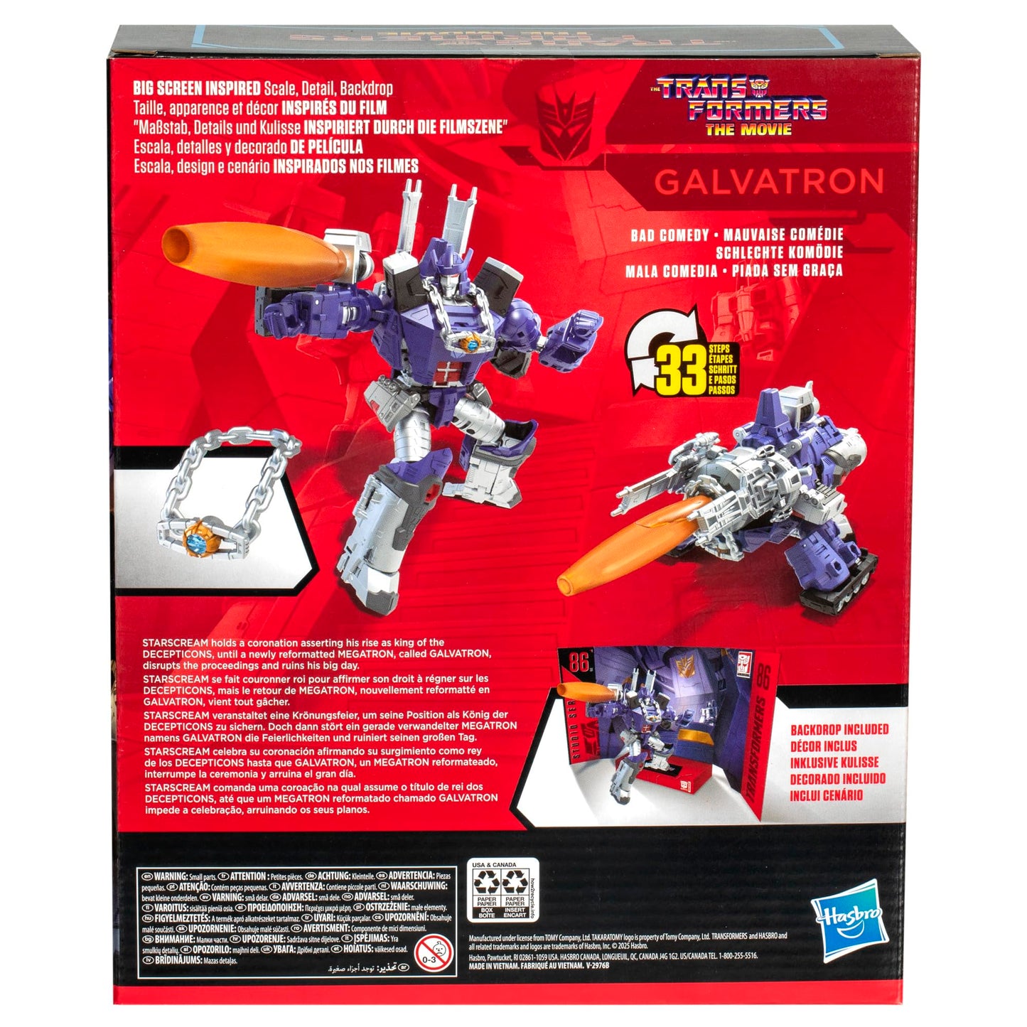 Transformers Studio Series Galvatron Leader Class 86-31 – 8.5-Inch Figure (Ages 8+)