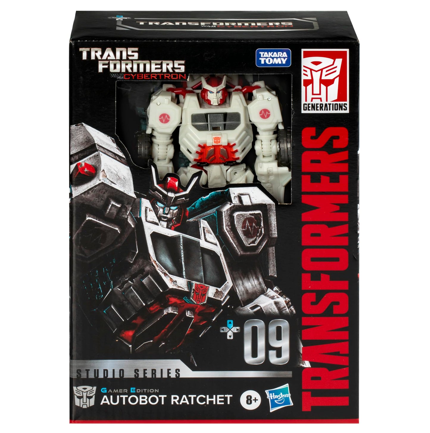 Transformers Studio Series Gamer Edition Ratchet – Voyager 6.5-Inch Figure | War for Cybertron, 28-Step Robot-to-Car