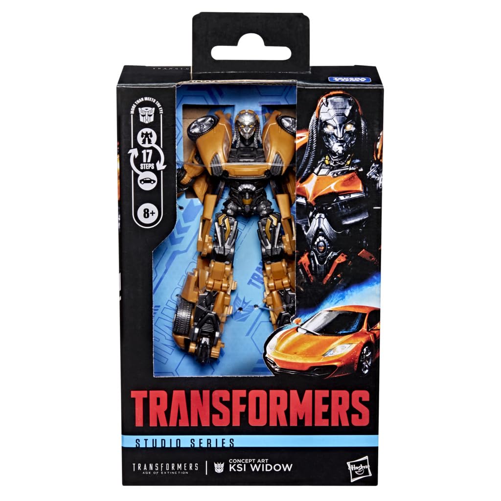 Transformers Studio Series KSI Widow Deluxe Figure – 4.5-inch Robot to McLaren Car (Ages 8+)