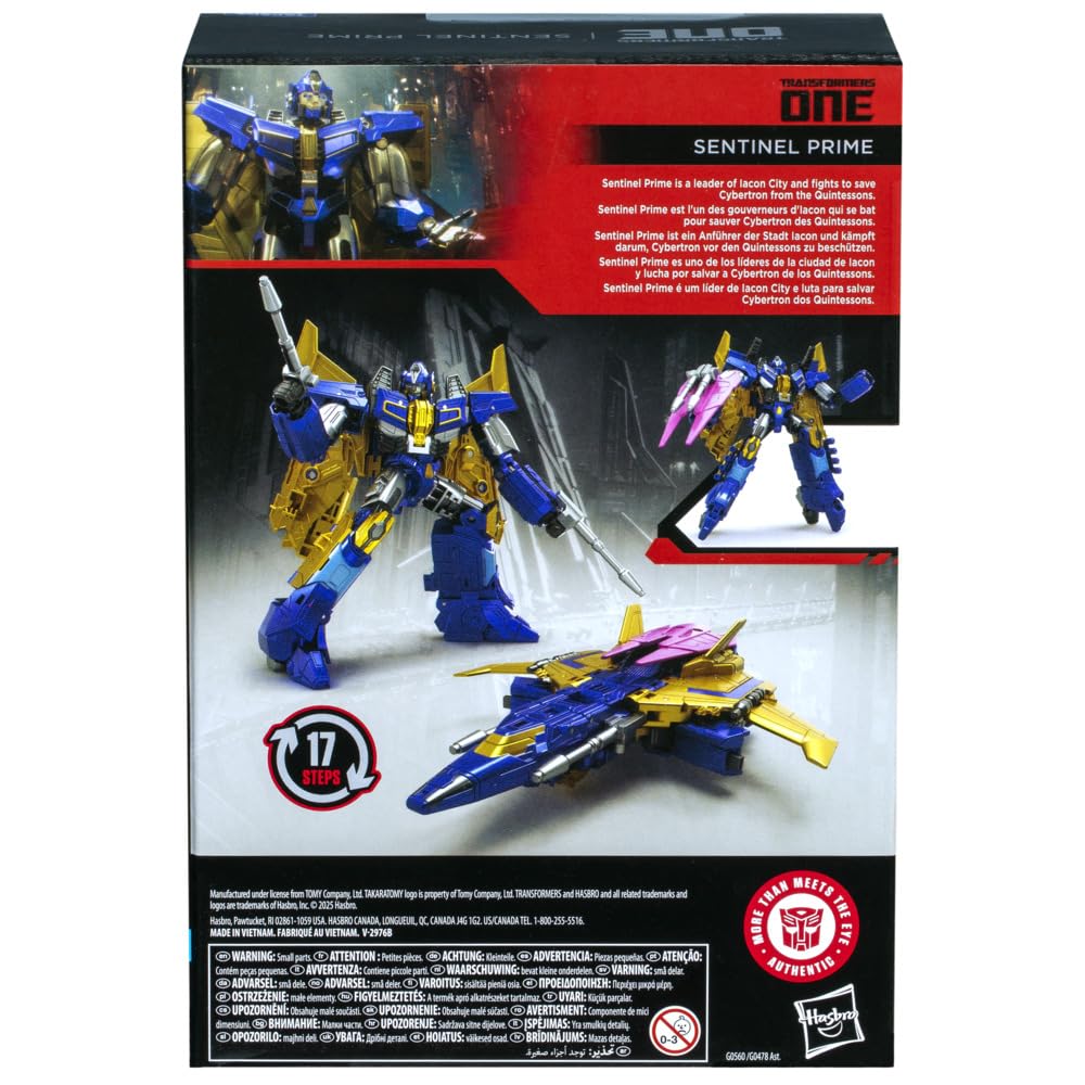 Transformers Studio Series Voyager Class Sentinel Prime 6.5-Inch Action Figure | Convert, Pose, Collect