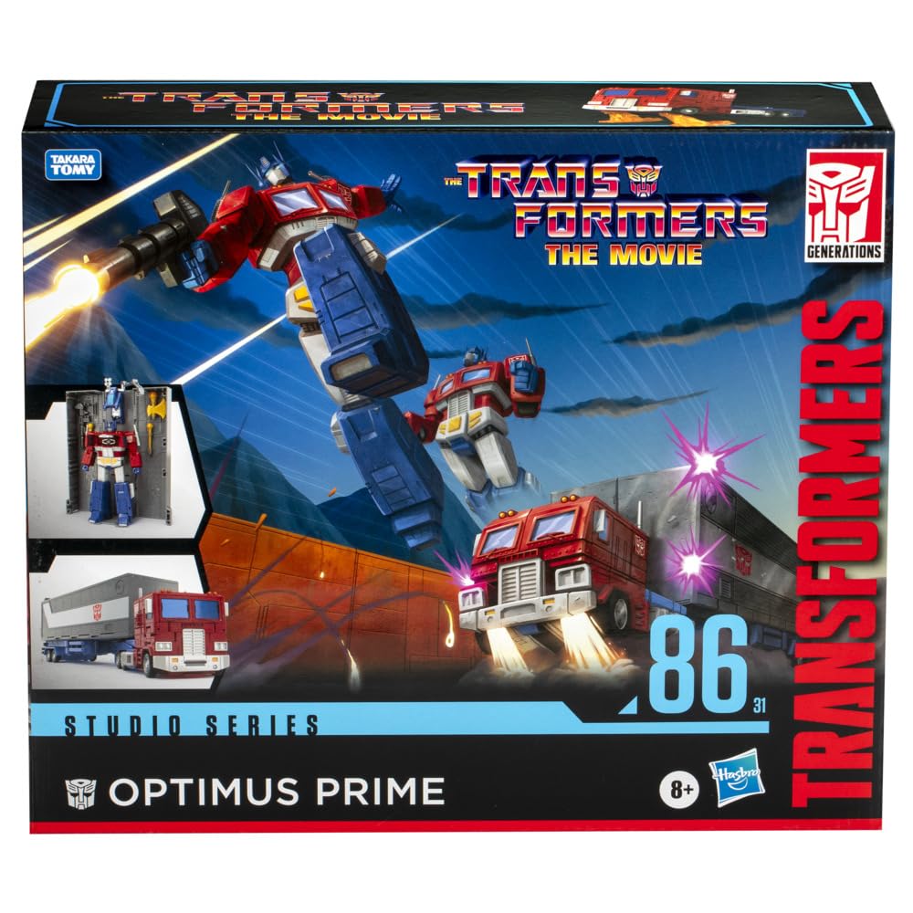 Transformers Studio Series Commander Class Optimus Prime Toy – The Movie 86-31, 7-Inch Action Figure