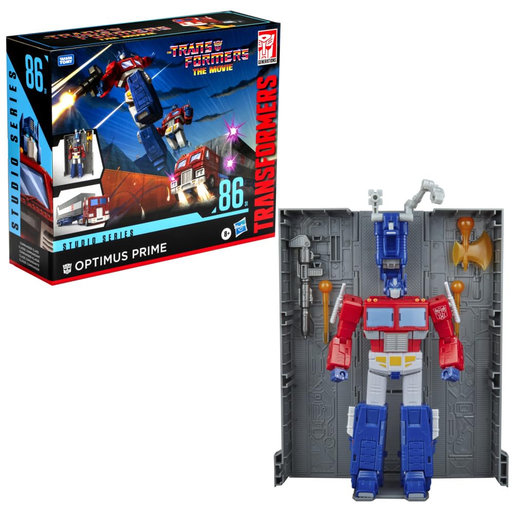 Transformers Studio Series Commander Class Optimus Prime Toy – The Movie 86-31, 7-Inch Action Figure