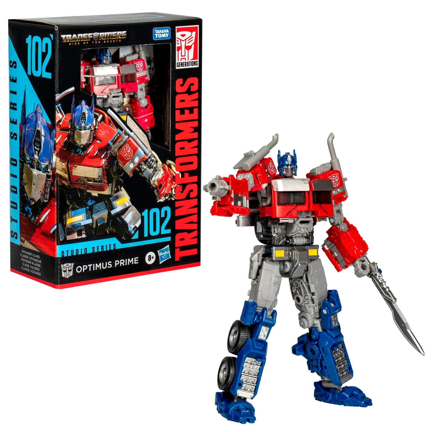 Transformers Studio Series Voyager Class Optimus Prime 6.5-Inch Figure – Rise of the Beasts