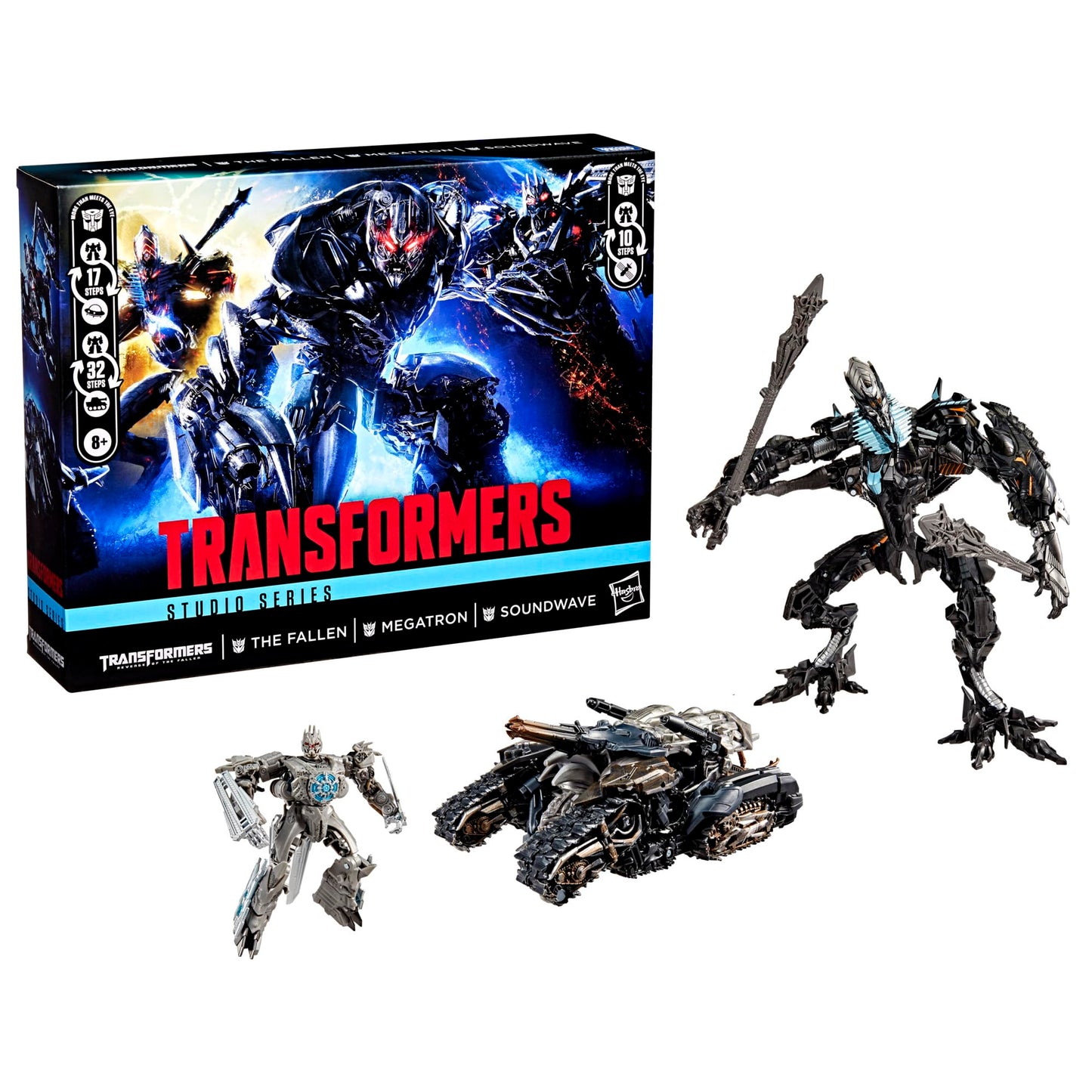 Transformers Studio Series Revenge of The Fallen 3-Pack – The Fallen, Megatron & Soundwave (Ages 8+) | Amazon Exclusive