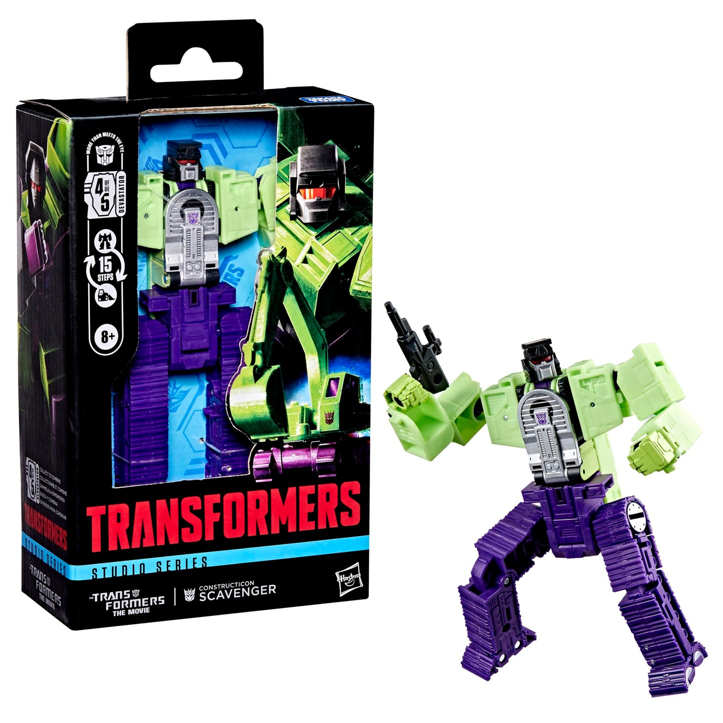 Transformers Studio Series Deluxe Class Constructicon Scavenger – 4.5-Inch Action Figure