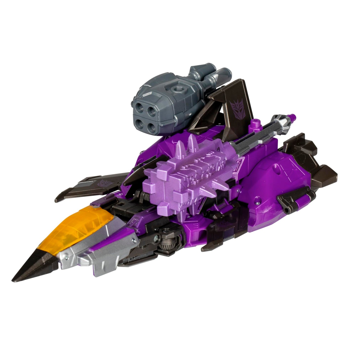Transformers Studio Series Voyager Class Gamer Edition Skywarp 6.5 Inch - 29 Step Convert with Removable Backdrop