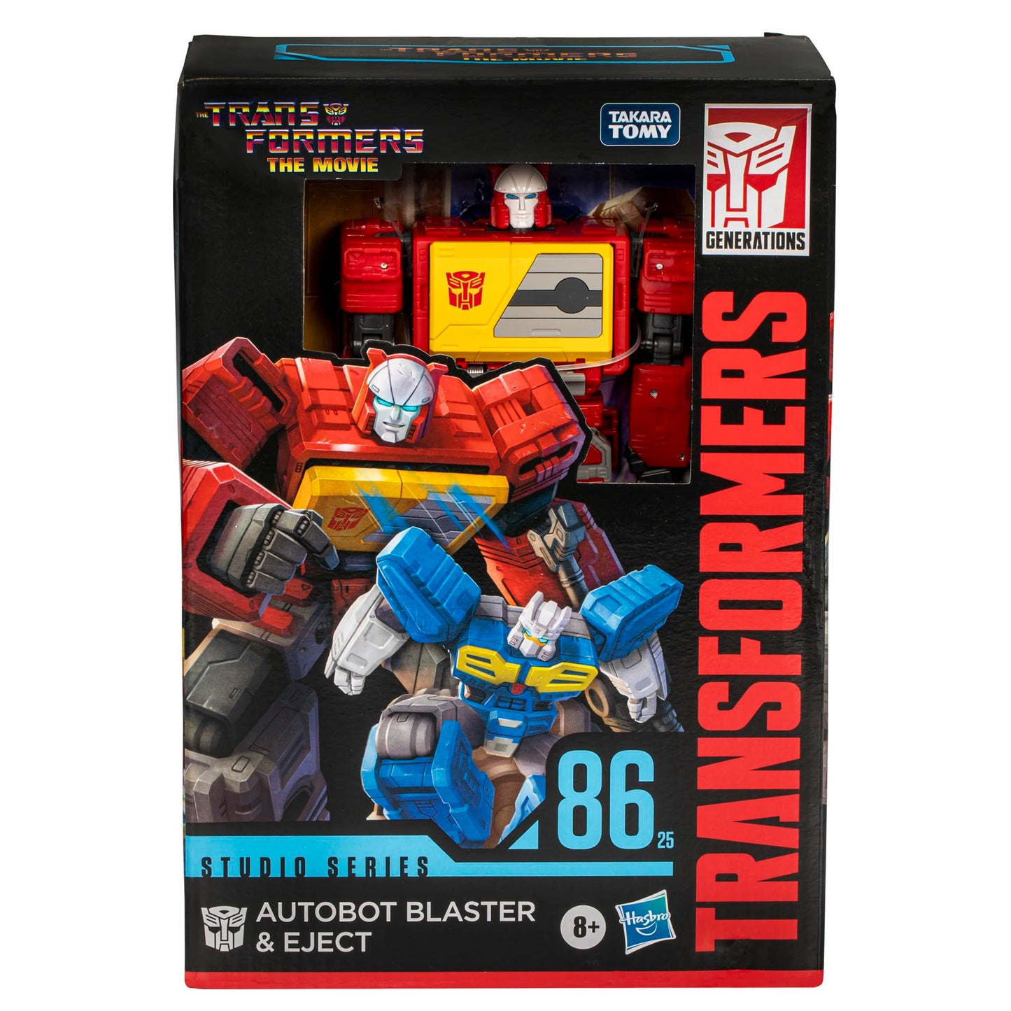 Transformers Studio Series Voyager Autobot Blaster & Eject – The Movie 86-25, 6.5-Inch Action Figures