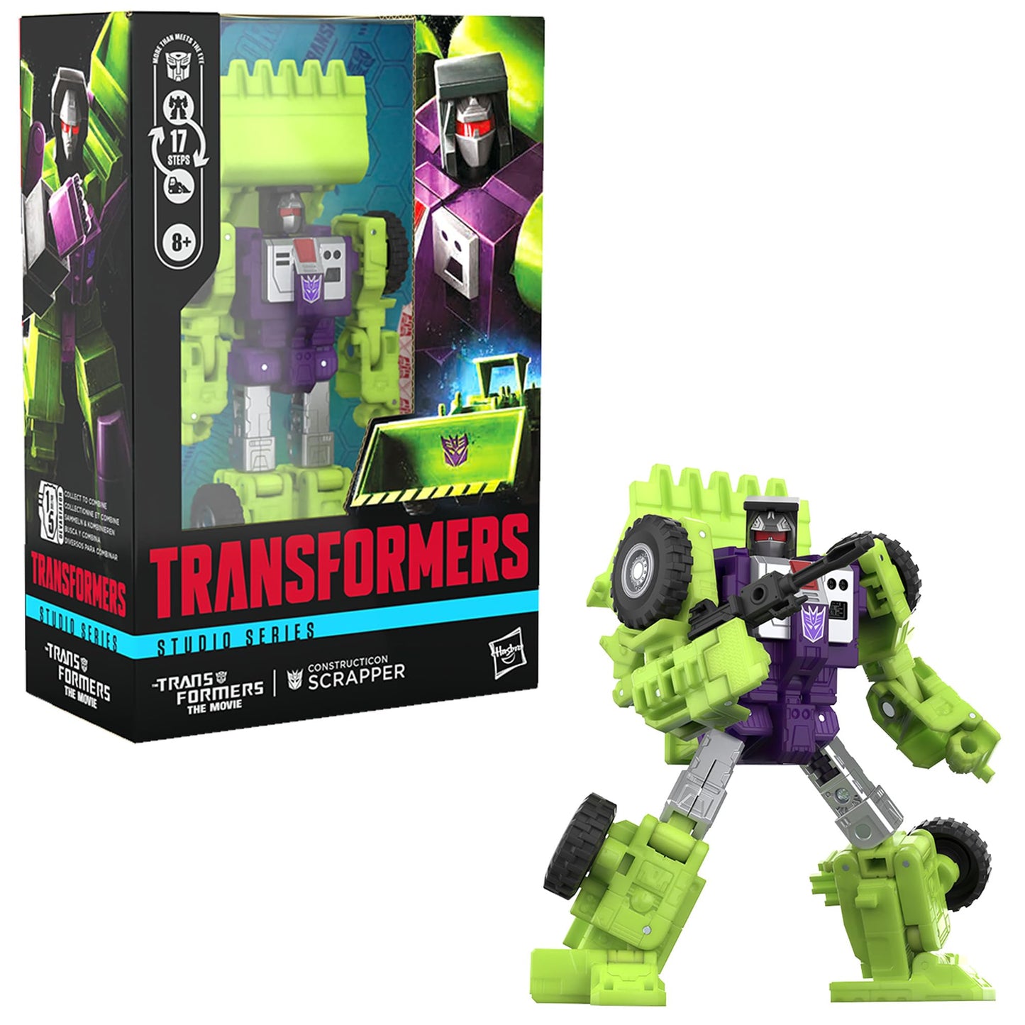 Transformers Studio Series Voyager Class Constructicon Scrapper – 6.5-Inch Converting Action Figure
