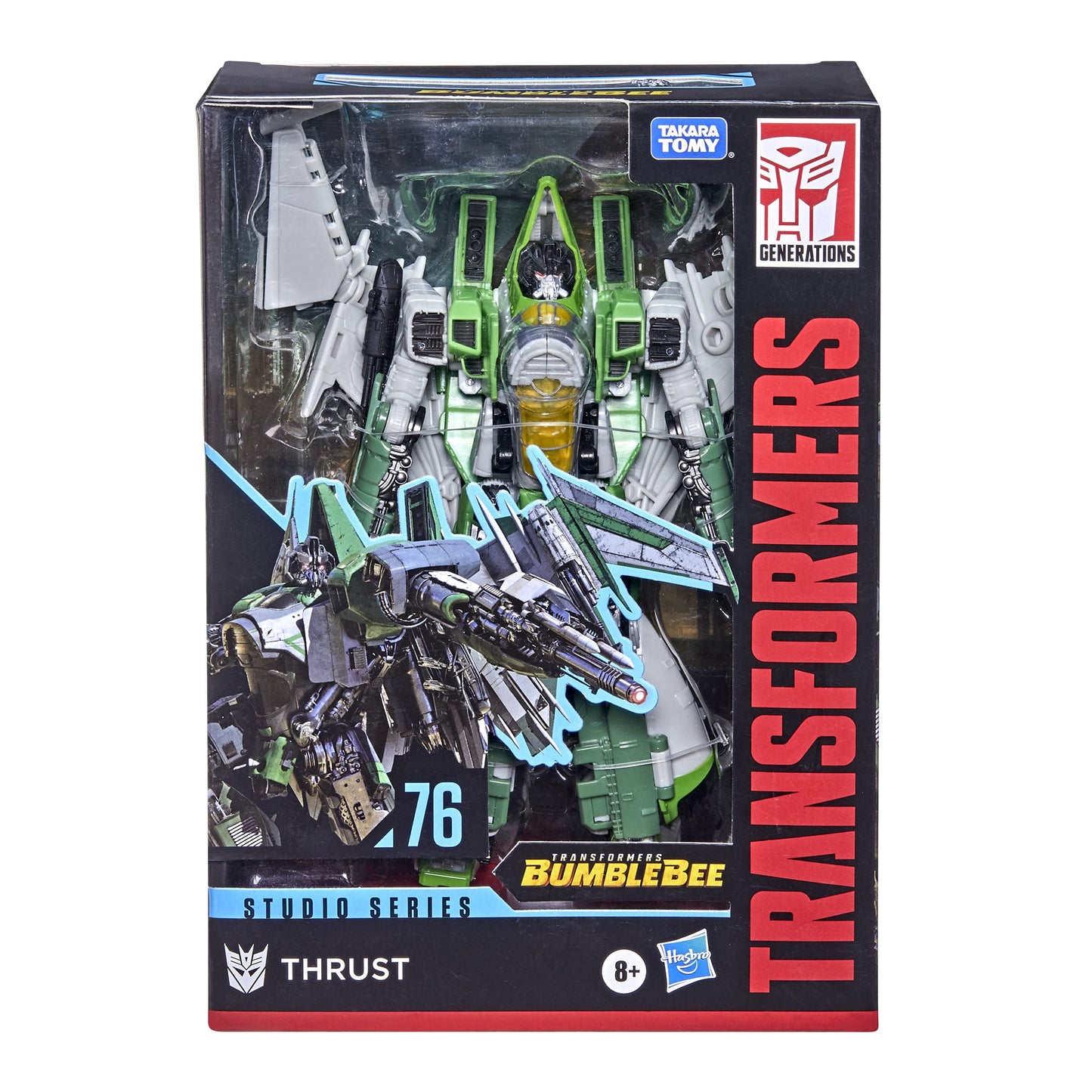 Transformers Studio Series 76 Voyager Thrust Action Figure – 6.5-Inch Bumblebee-Inspired Robot to Tetrajet